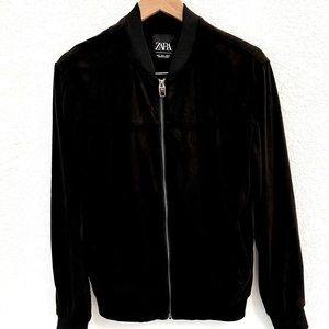 Zara Suede Bomber Jacket